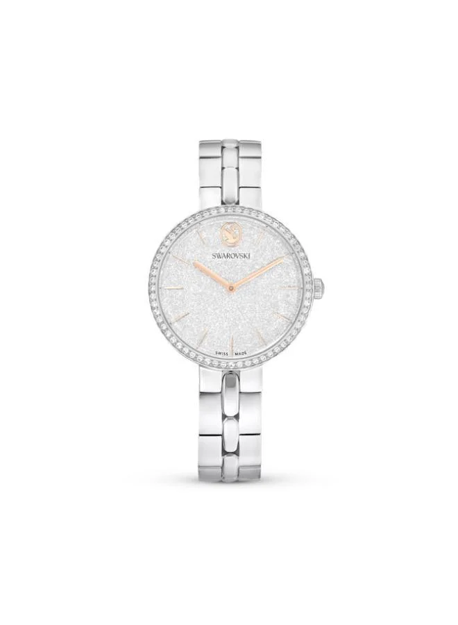 SWAROVSKI Cosmopolitan Pave Stainless Steel Silver Dial Analog Watch